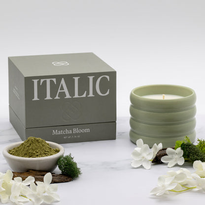 Ceramic Candle Italic