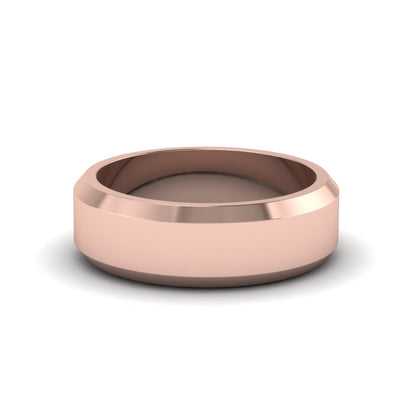 Matte Finish Beveled Anniversary Band For Men Fascinating Diamonds
