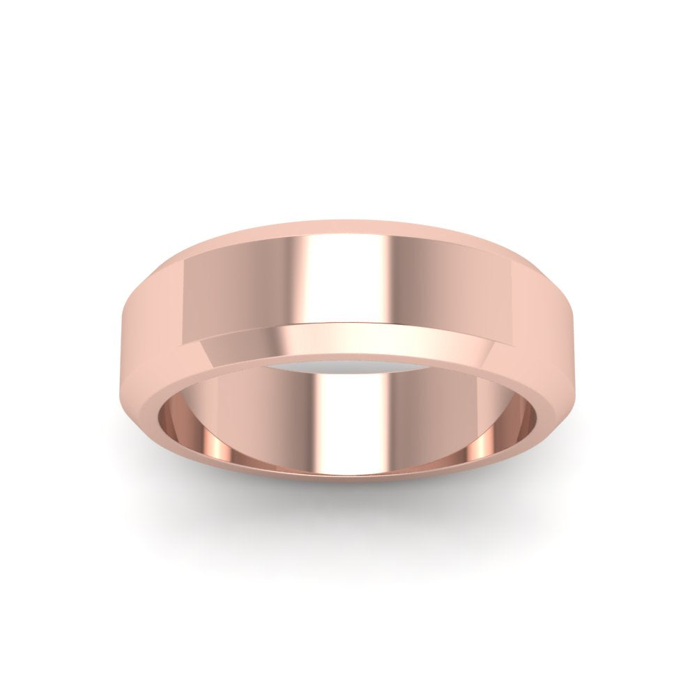 Matte Finish Beveled Anniversary Band For Men Fascinating Diamonds
