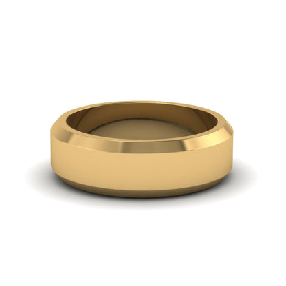 Matte Finish Beveled Anniversary Band For Men Fascinating Diamonds