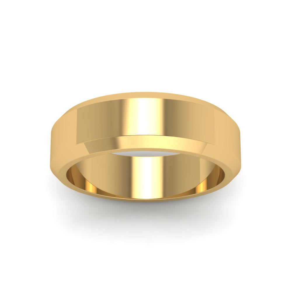 Matte Finish Beveled Anniversary Band For Men Fascinating Diamonds