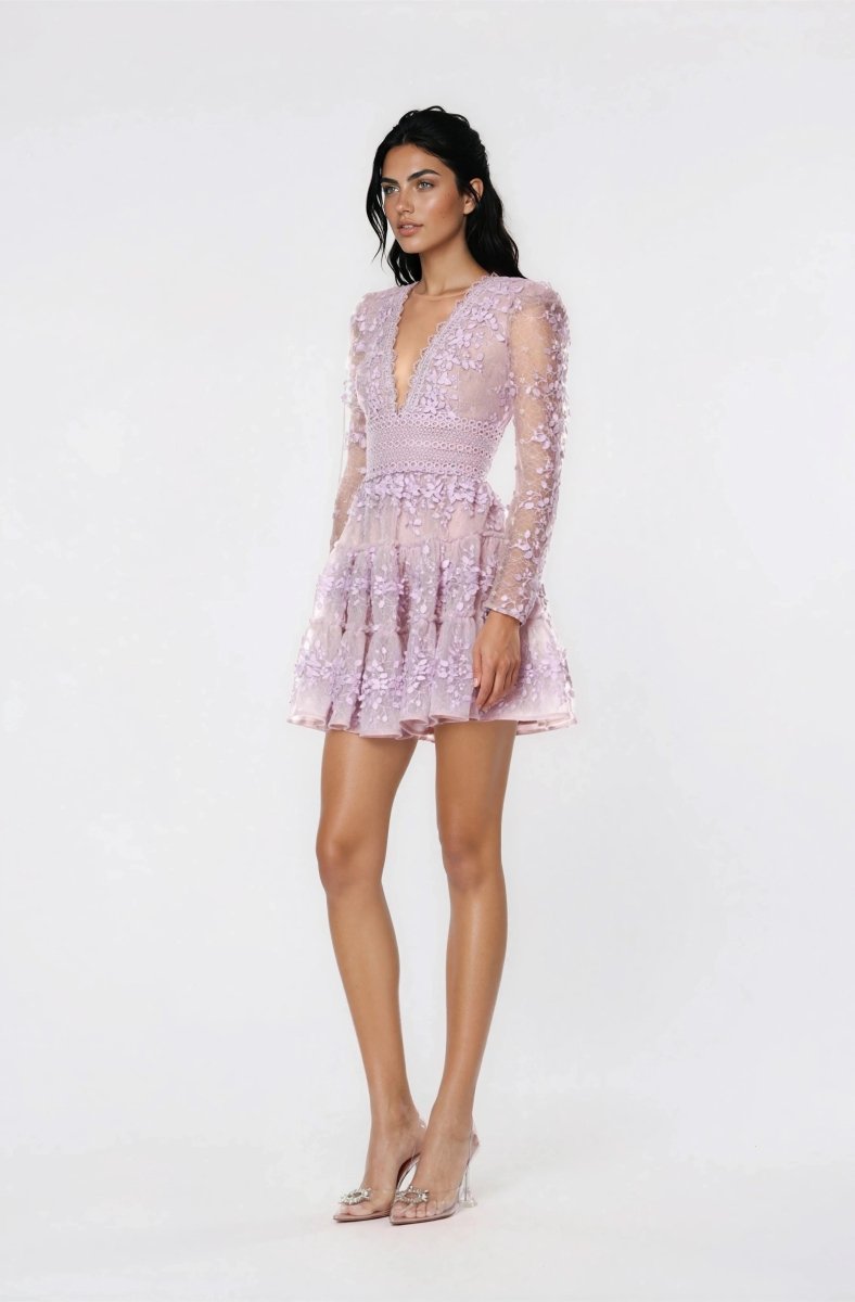 Megan Mini Dress – Lavender XO, Tina