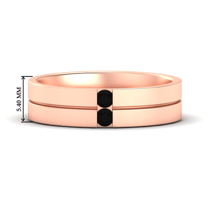 Mens 2 Stone Band Fascinating Diamonds