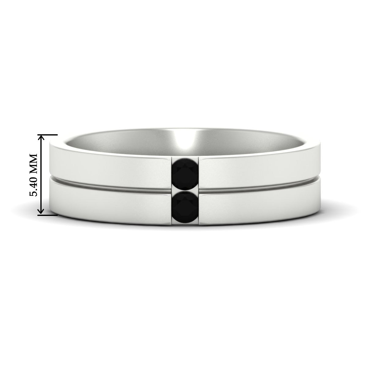 Mens 2 Stone Band Fascinating Diamonds