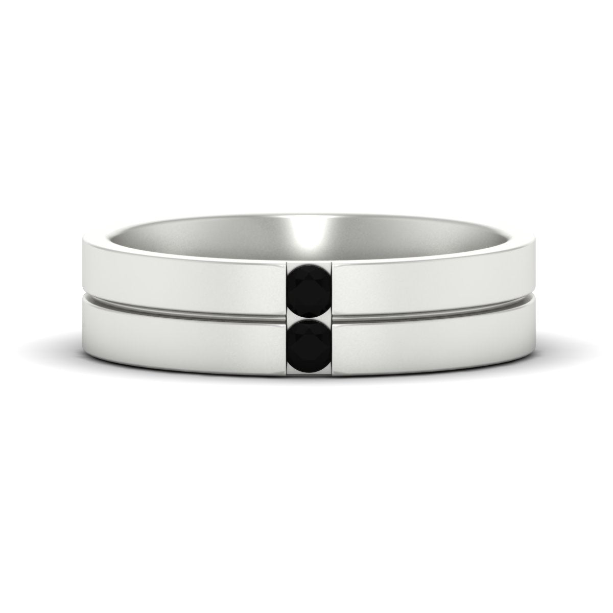 Mens 2 Stone Band Fascinating Diamonds
