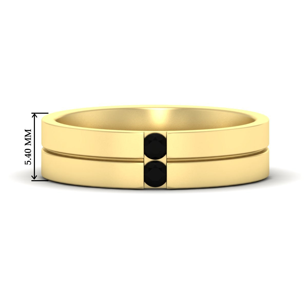Mens 2 Stone Band Fascinating Diamonds