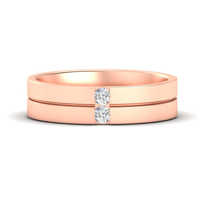 Mens 2 Stone Band Fascinating Diamonds
