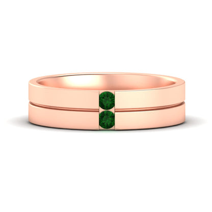 Mens 2 Stone Band Fascinating Diamonds