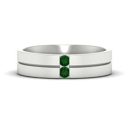 Mens 2 Stone Band Fascinating Diamonds