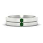 Mens 2 Stone Band Fascinating Diamonds