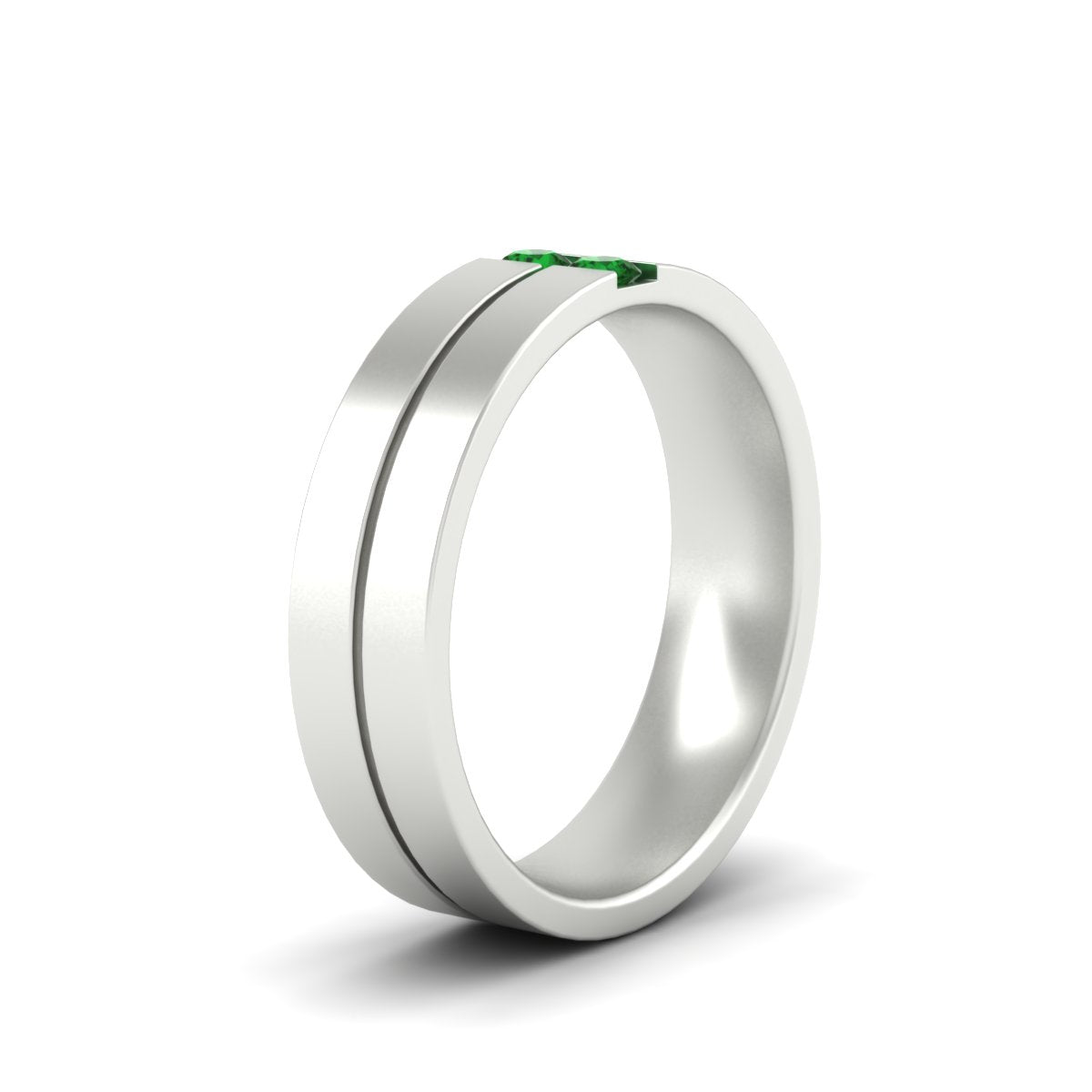 Mens 2 Stone Band Fascinating Diamonds
