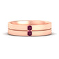 Mens 2 Stone Band Fascinating Diamonds