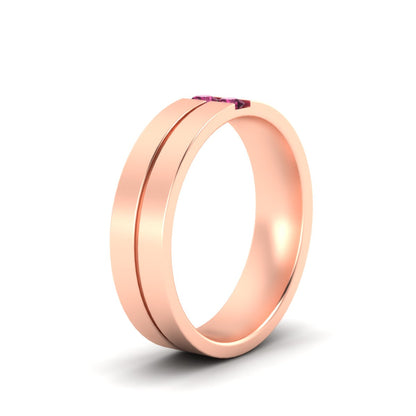 Mens 2 Stone Band Fascinating Diamonds