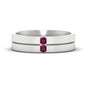 Mens 2 Stone Band Fascinating Diamonds