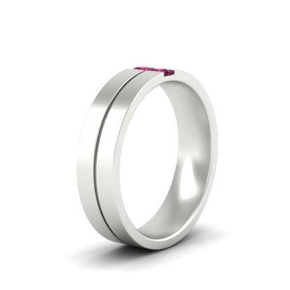 Mens 2 Stone Band Fascinating Diamonds