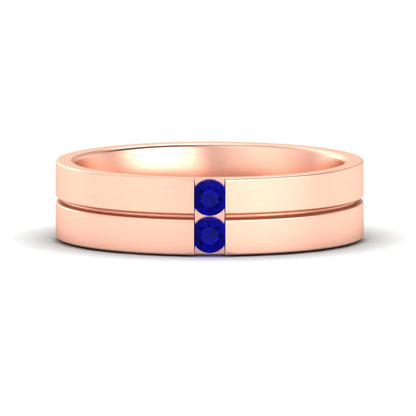 Mens 2 Stone Band Fascinating Diamonds