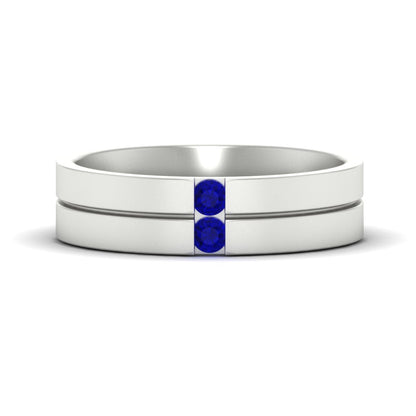 Mens 2 Stone Band Fascinating Diamonds
