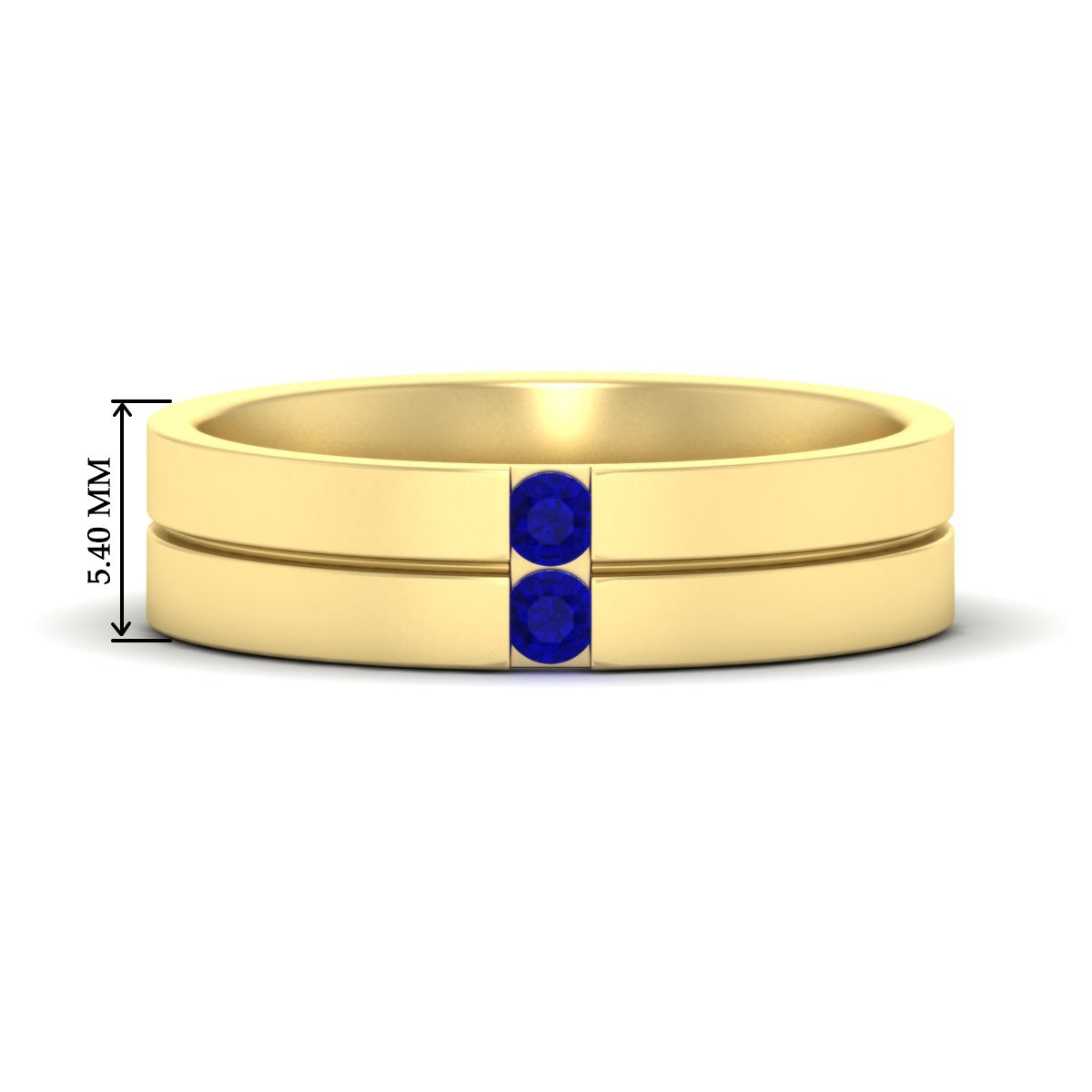 Mens 2 Stone Band Fascinating Diamonds