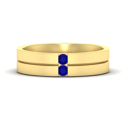 Mens 2 Stone Band Fascinating Diamonds