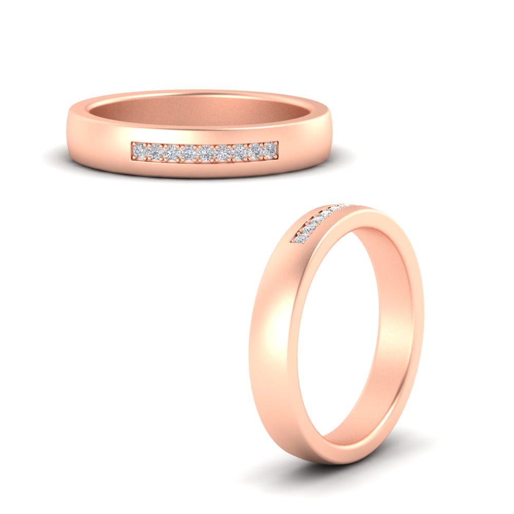 Mens 9 Stone Simple Diamond Band Fascinating Diamonds
