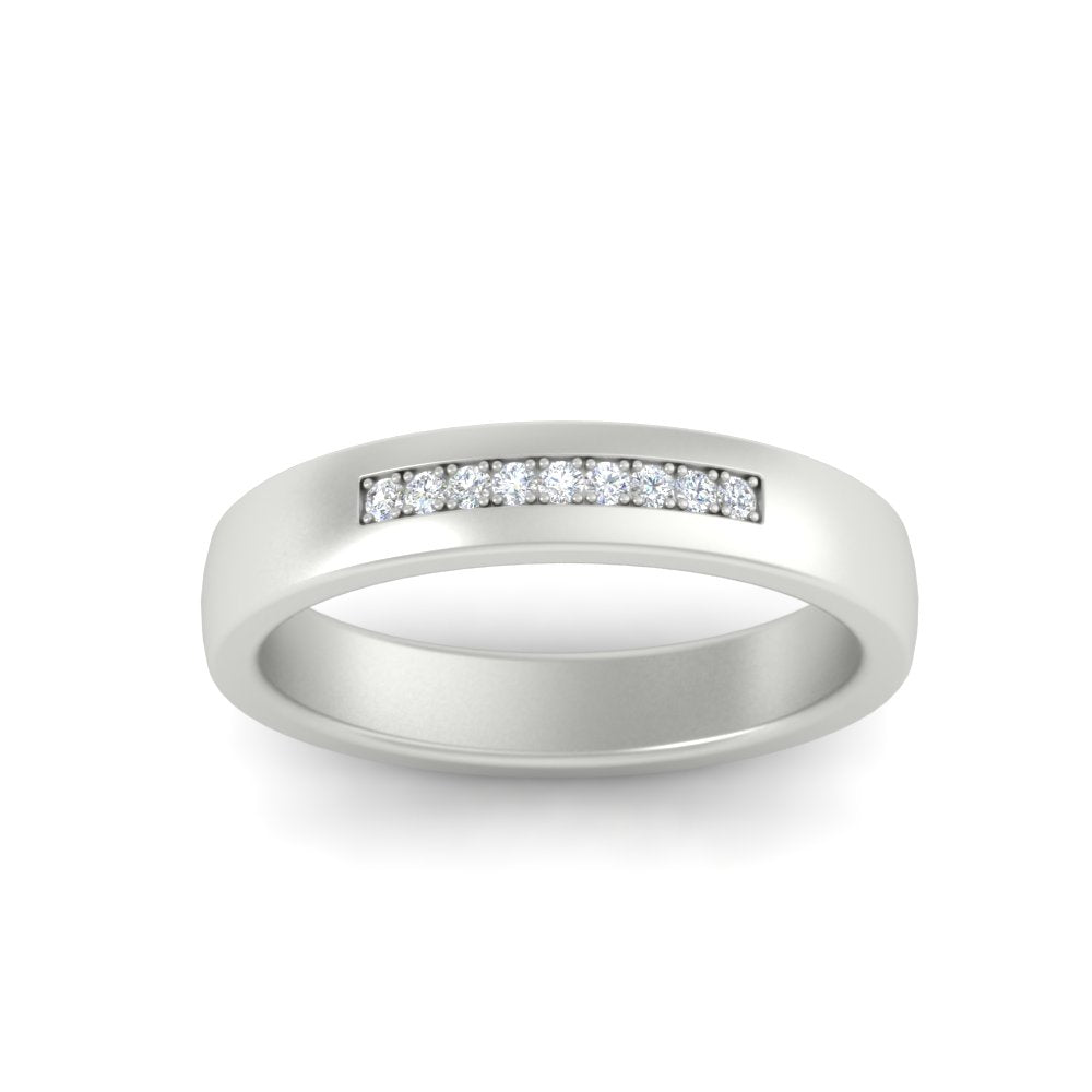 Mens 9 Stone Simple Diamond Band Fascinating Diamonds