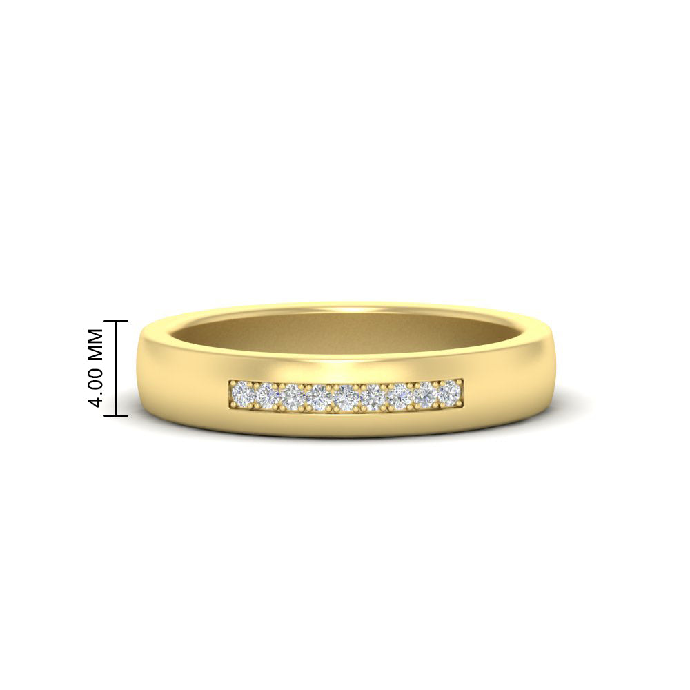 Mens 9 Stone Simple Diamond Band Fascinating Diamonds