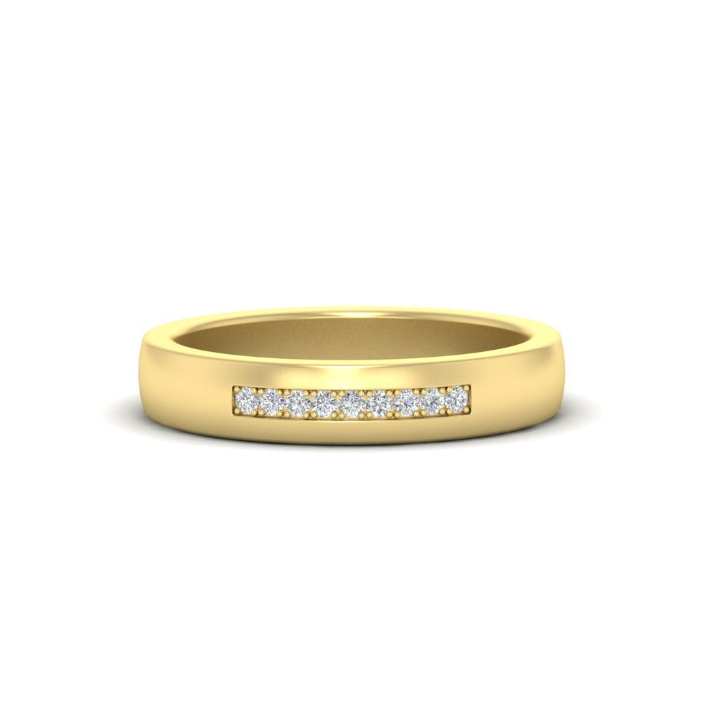 Mens 9 Stone Simple Diamond Band Fascinating Diamonds