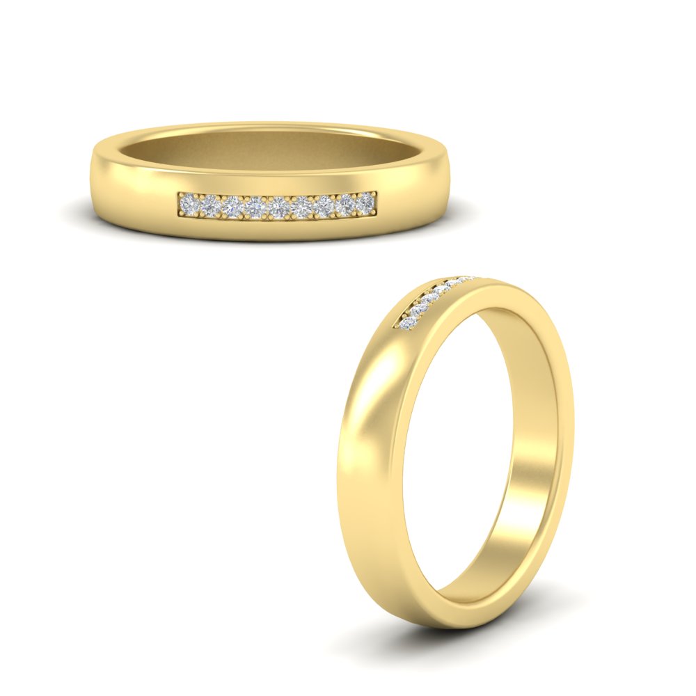 Mens 9 Stone Simple Diamond Band Fascinating Diamonds
