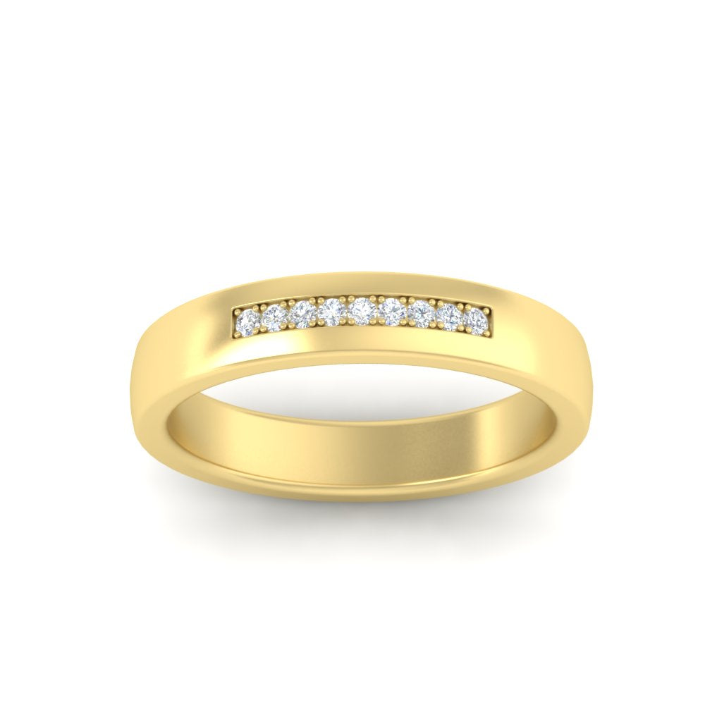 Mens 9 Stone Simple Diamond Band Fascinating Diamonds