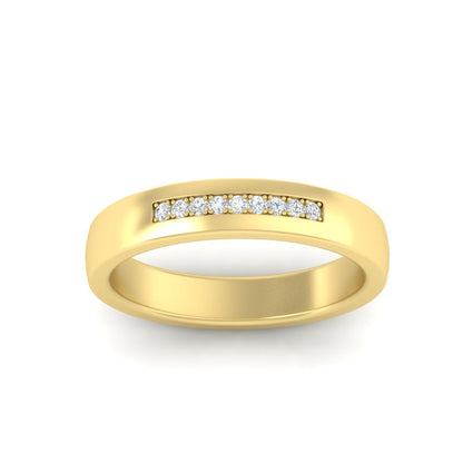 Mens 9 Stone Simple Diamond Band Fascinating Diamonds