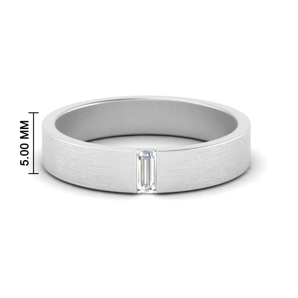 Mens Baguette Diamond Wedding Ring Fascinating Diamonds