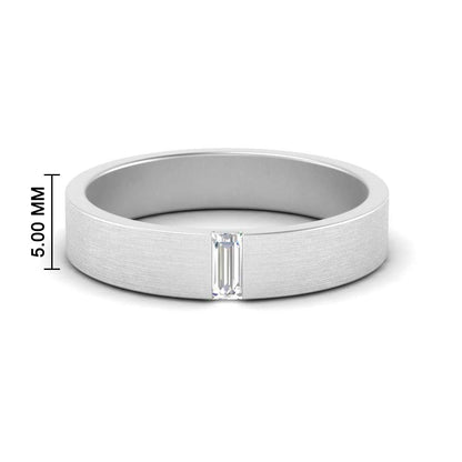 Mens Baguette Diamond Wedding Ring Fascinating Diamonds