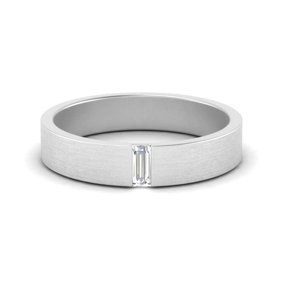 Mens Baguette Diamond Wedding Ring Fascinating Diamonds