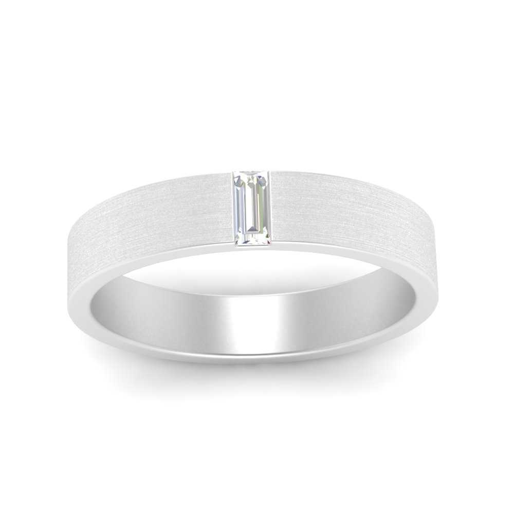 Mens Baguette Diamond Wedding Ring Fascinating Diamonds