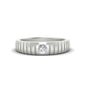Mens Bezel Set Modern Wedding Ring Fascinating Diamonds