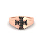 Mens Cross Gemstone Engagement Ring Fascinating Diamonds