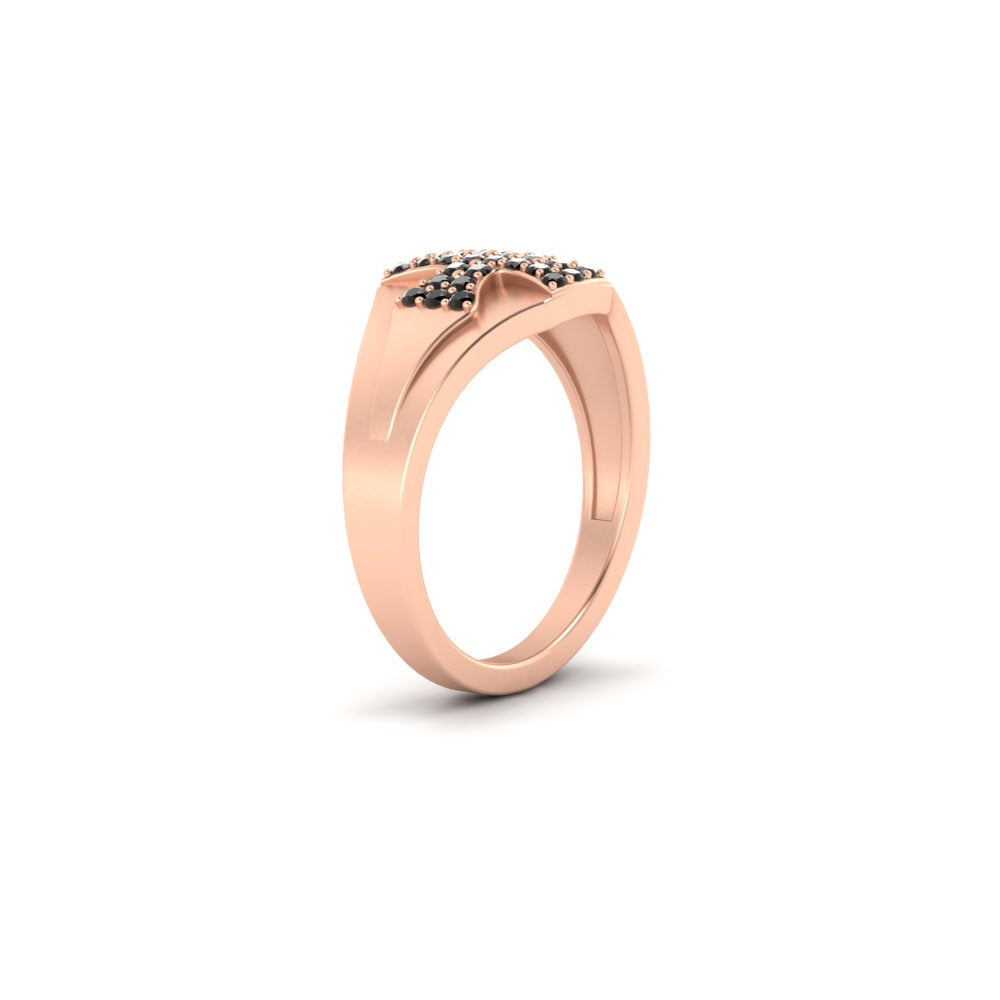 Mens Cross Gemstone Engagement Ring Fascinating Diamonds