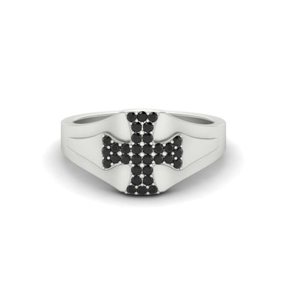 Mens Cross Gemstone Engagement Ring Fascinating Diamonds