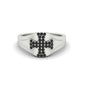 Mens Cross Gemstone Engagement Ring Fascinating Diamonds