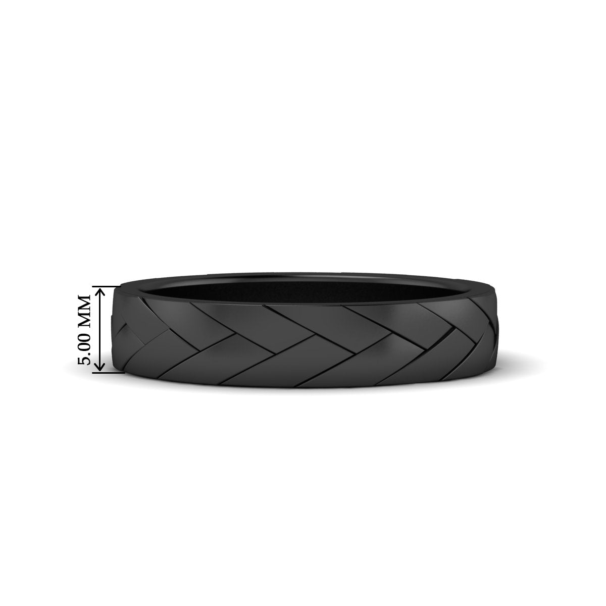 Mens Braided Design Promise Ring Fascinating Diamonds