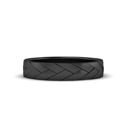 Mens Braided Design Promise Ring Fascinating Diamonds