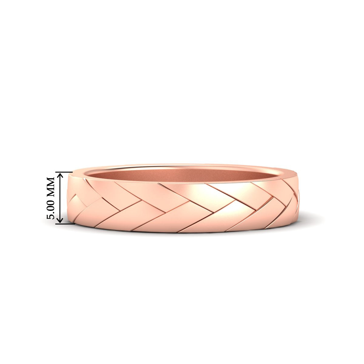 Mens Braided Design Promise Ring Fascinating Diamonds