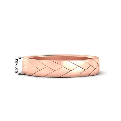 Mens Braided Design Promise Ring Fascinating Diamonds