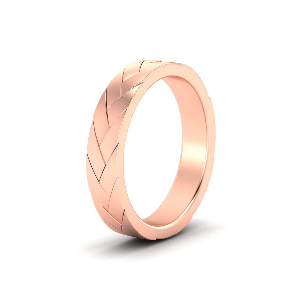 Mens Braided Design Promise Ring Fascinating Diamonds