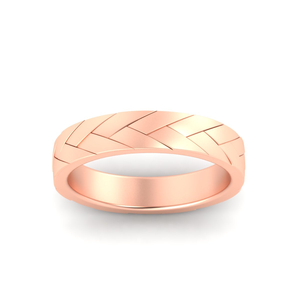 Mens Braided Design Promise Ring Fascinating Diamonds