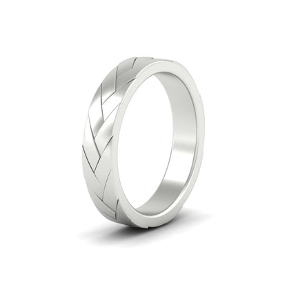 Mens Braided Design Promise Ring Fascinating Diamonds