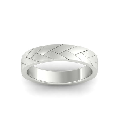 Mens Braided Design Promise Ring Fascinating Diamonds