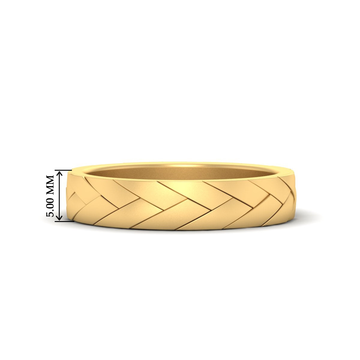 Mens Braided Design Promise Ring Fascinating Diamonds