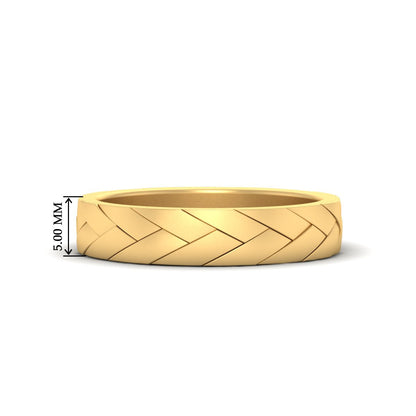 Mens Braided Design Promise Ring Fascinating Diamonds