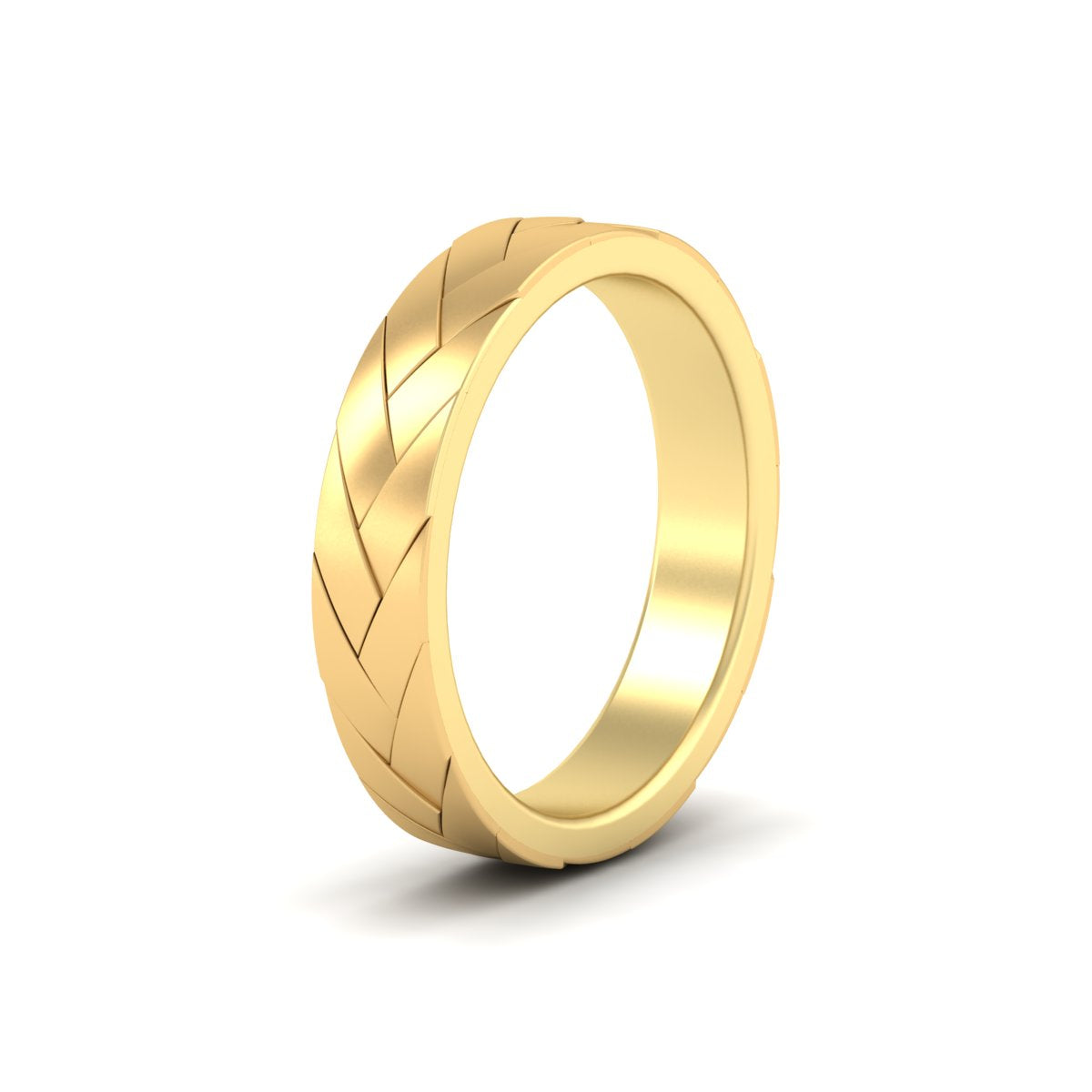 Mens Braided Design Promise Ring Fascinating Diamonds
